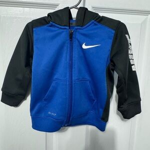 Nike Blue and Black Sweatshirt Modern Athletic Design